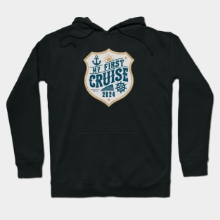 My First Cruise 2024 Nautical Emblem Hoodie